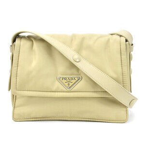 Prada Padded Re Shoulder Bag Beige Tan